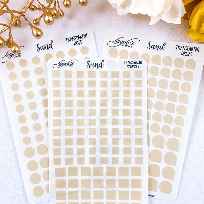 Sand Shape Sticker Set