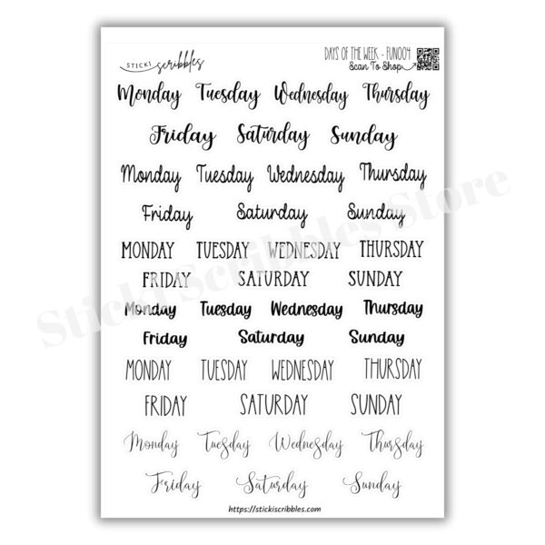 Days of the Week