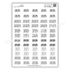 2025 Calendar Stickers