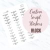 custom scripts block style