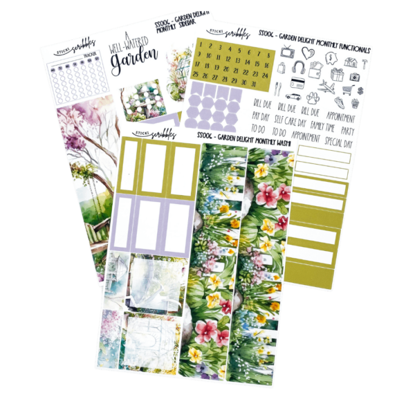 Garden Delight Monthly Sticker Kit