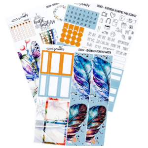 Feathered Monthly Sticker Kit