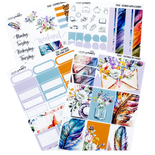 Feathered Weekly Sticker Kit