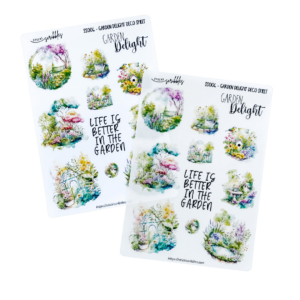 Garden Delight Deco Sticker Sheet