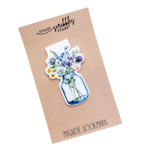 Floral Doodle Acrylic Bookmark