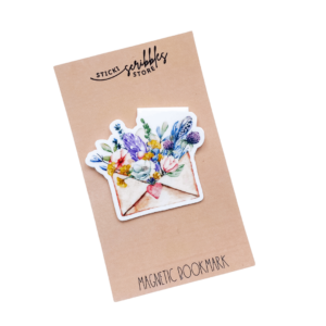 Floral Mail Magnetic Bookmark