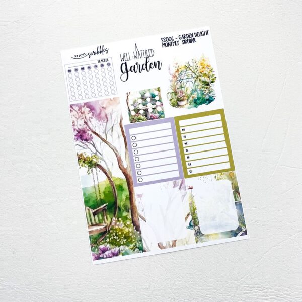 Garden Delight Monthly Sticker Kit