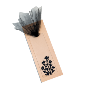 Floral Doodle Acrylic Bookmark