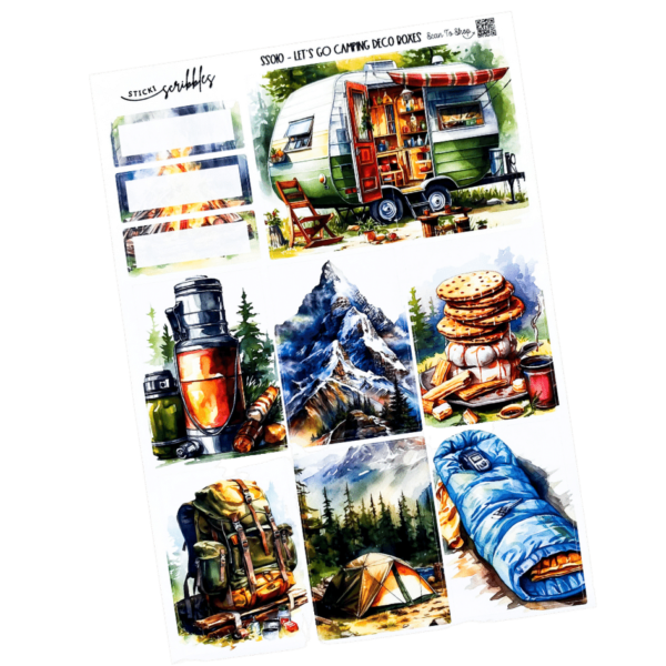 Let's Go Camping Weekly Sticker Kit - Image 2