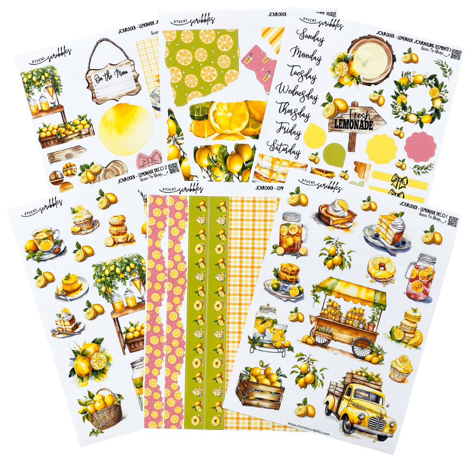 Lemonade Journaling Sticker Kit