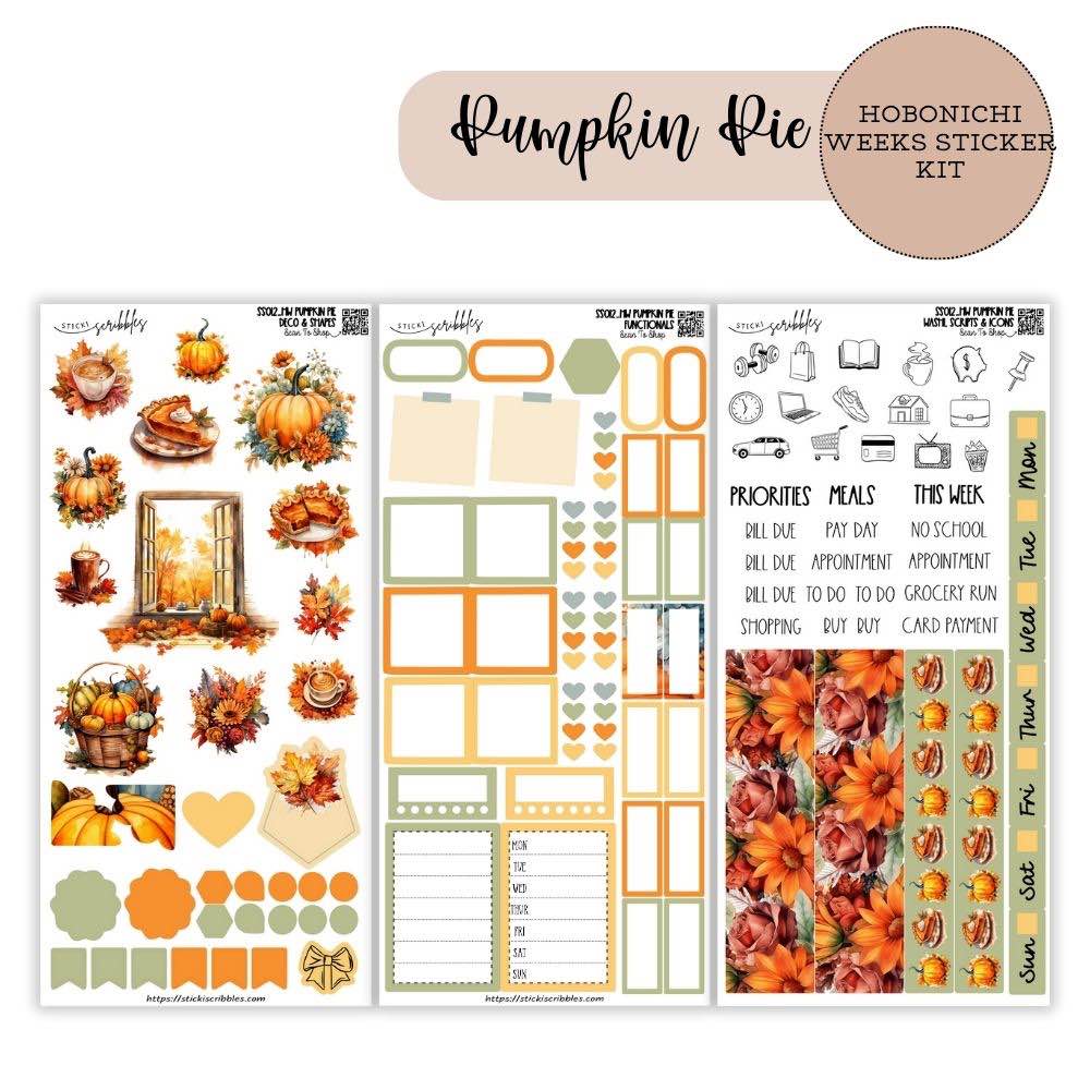 Pumpkin Pie Hobonichi Weeks Kit