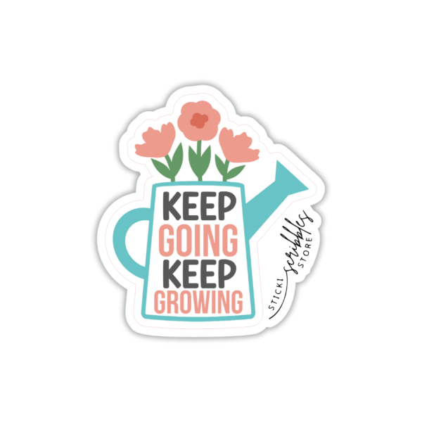 Keep Growing Die Cut Sticker