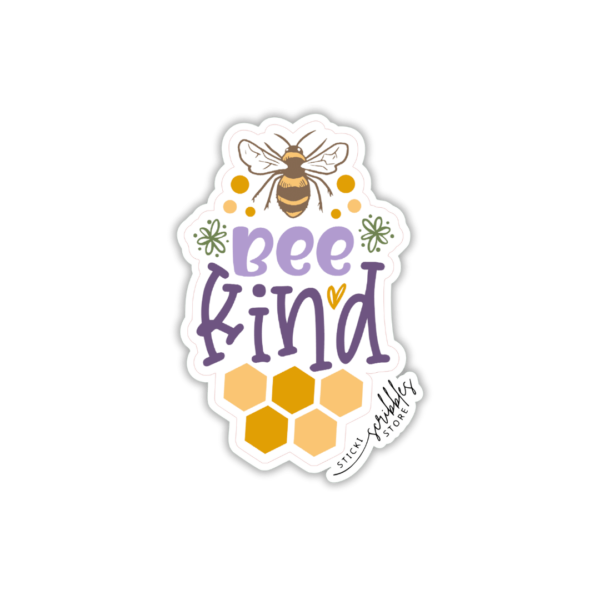 Bee Kind Die Cut Sticker