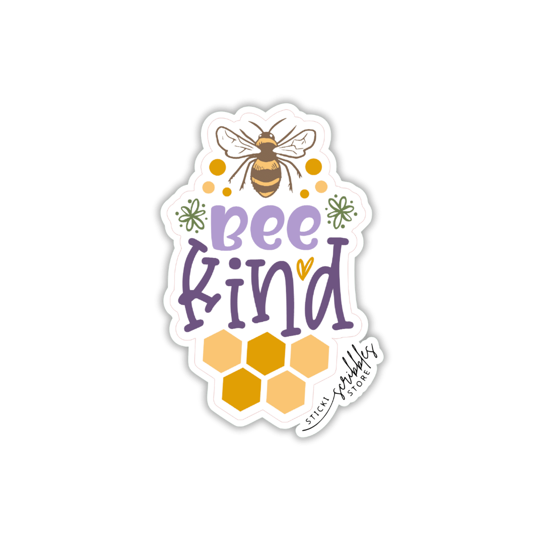 Bee Kind Die Cut Sticker