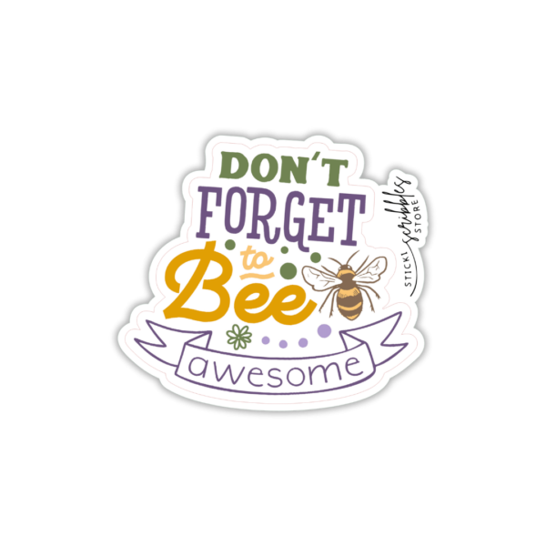 Bee Awesome Die Cut Sticker