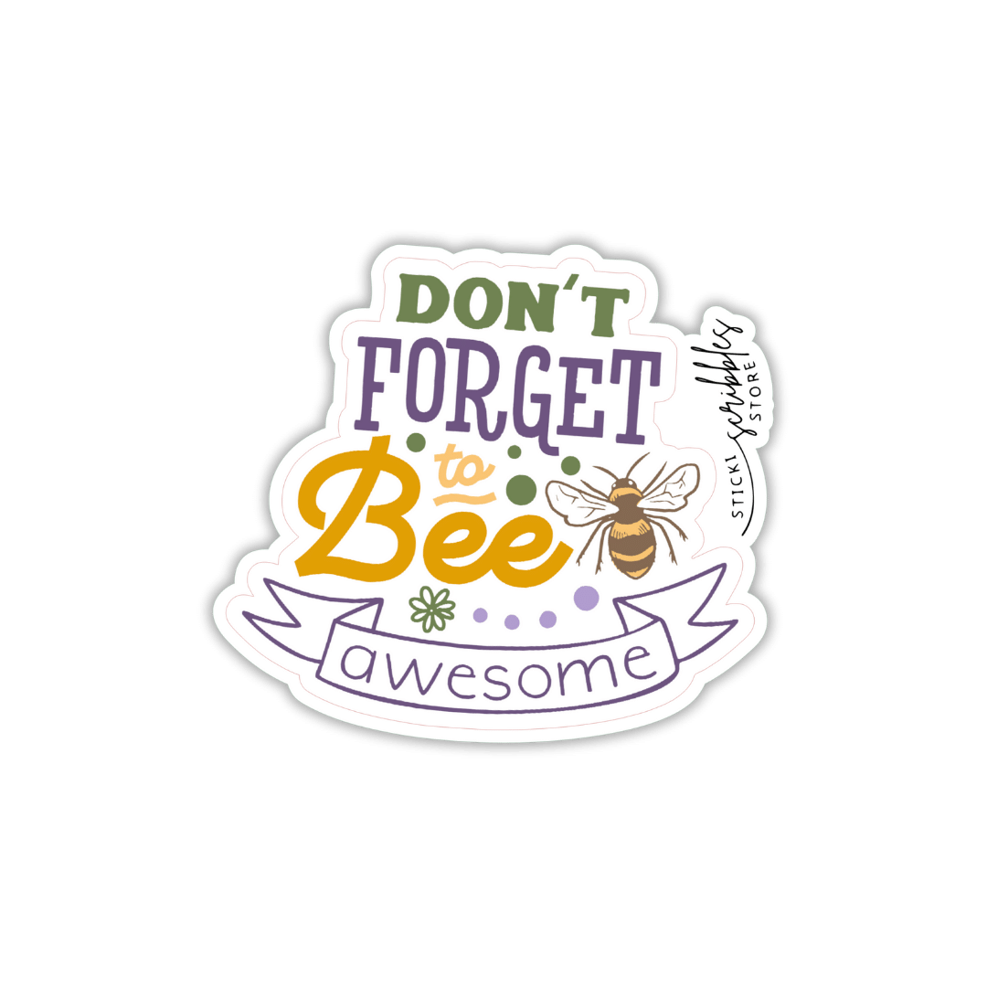 Bee Awesome Die Cut Sticker