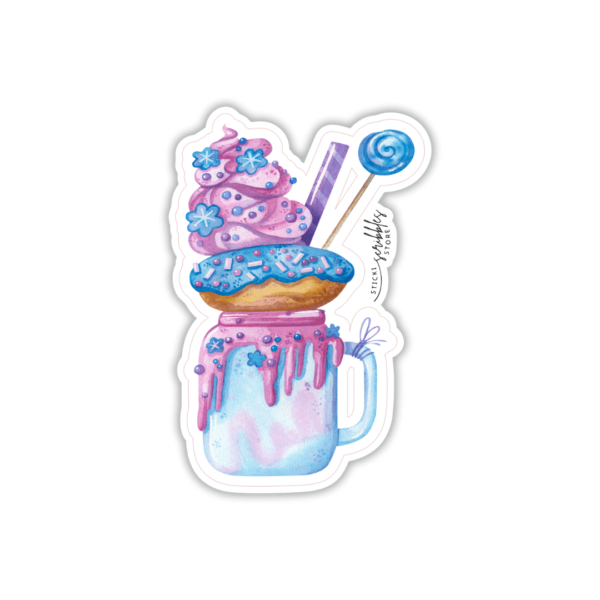 "Sweet Treat Die Cut Sticker" is perfect for decorating your planners, journals, mugs, and notebooks.