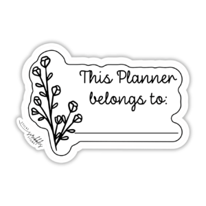 Planner Name Tag Sticker