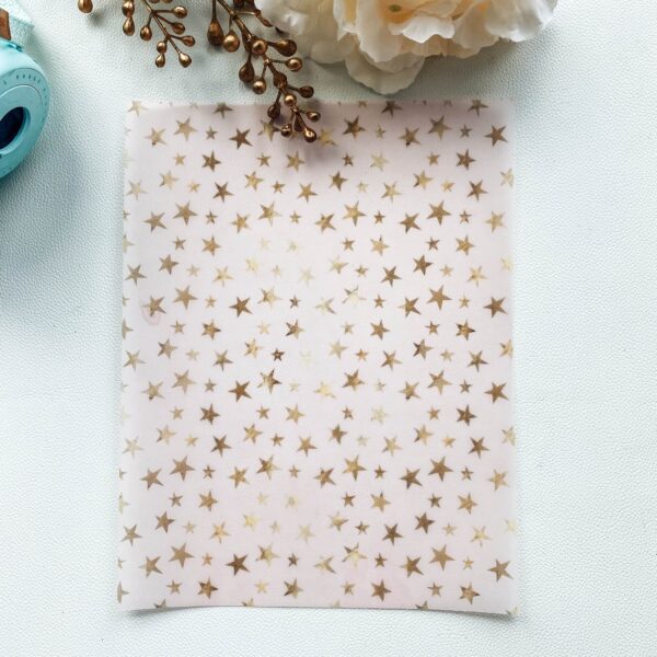 Pink Stars and Cups Vellum