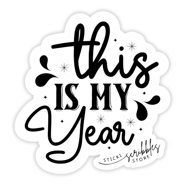 My Year Die Cur Sticker