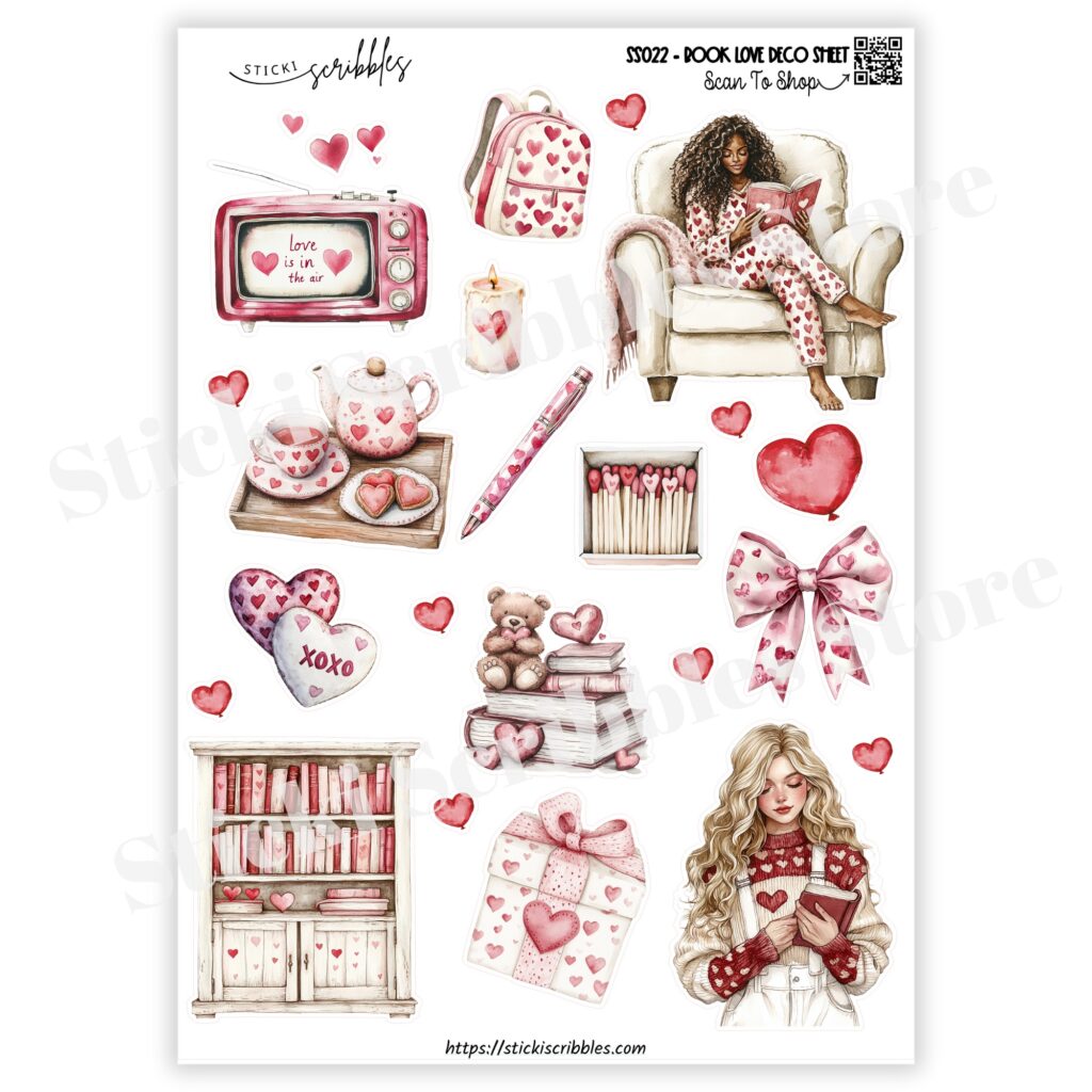 Book Love Deco Sheet